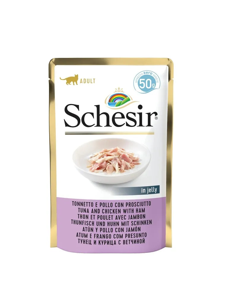 Schesir Gatto Tonnetto e Pollo con Prosciutto 50g Busta Schesir Gatto Tonnetto e Pollo con Prosciutto 50g Busta